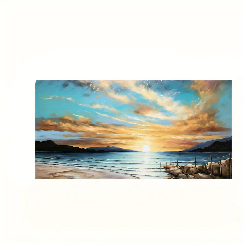 Beach Sunset Canvas Print for Home Decor