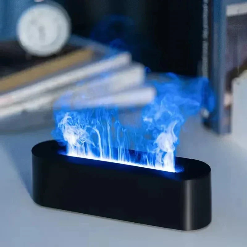 Essential Oil Diffuser with Flame Effect and Night Light
