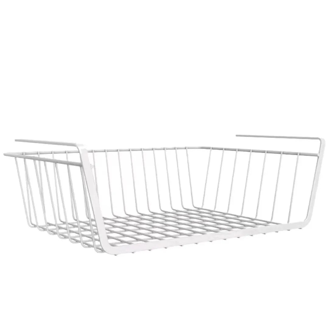 Large Capacity Iron Hanging Basket for Wardrobe Storage